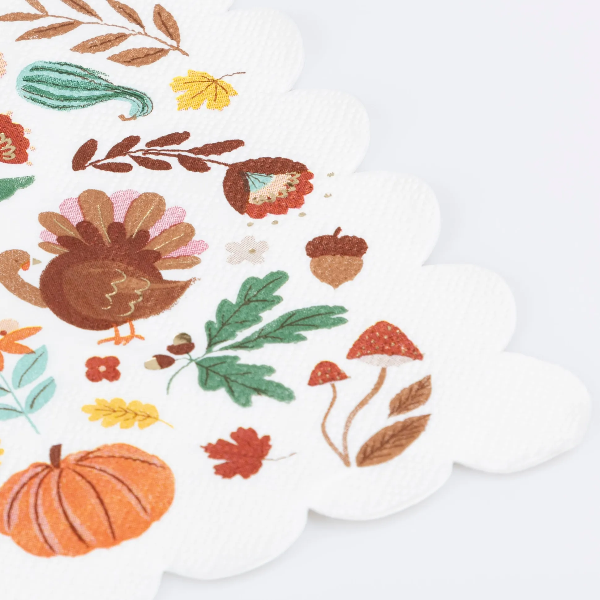 Folk Fall Large Napkins, Pack of 16