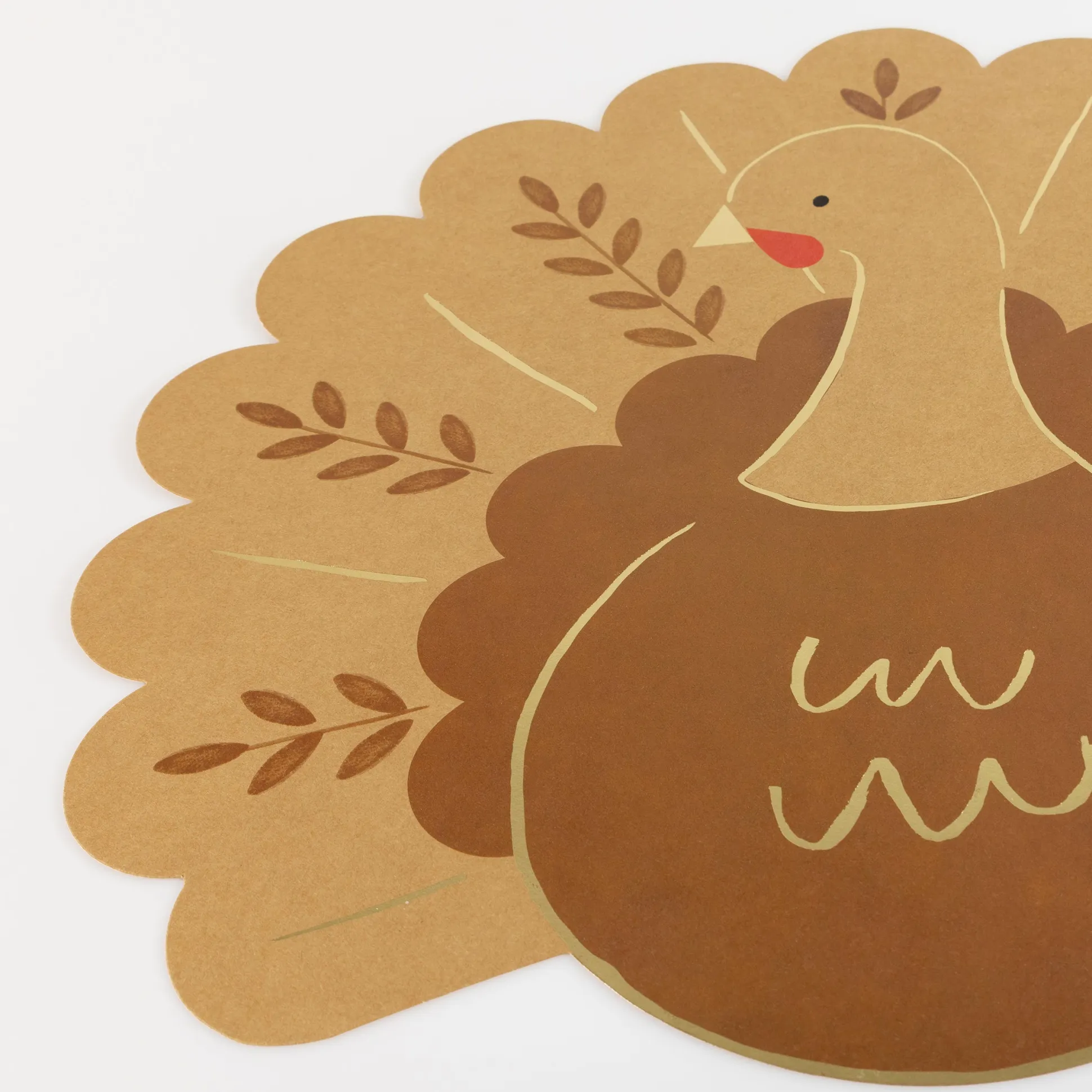 Folk Turkey Paper Placemats