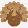 Folk Turkey Plates, Pack of 8