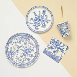 French Toile Small Plates, 10 per pack