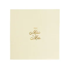 From Miss to Mrs Cocktail Napkin, Pack of 40