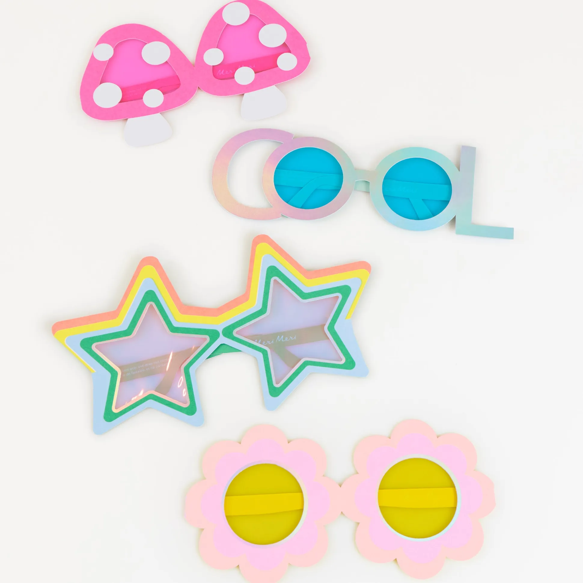 Fun Shaped Party Glasses (x 12)