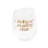 Future Reality Star Witty Wine Glass