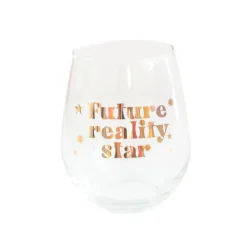 Future Reality Star Witty Wine Glass