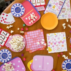 Game Night Dominoes Dinner Plates, Set of 8