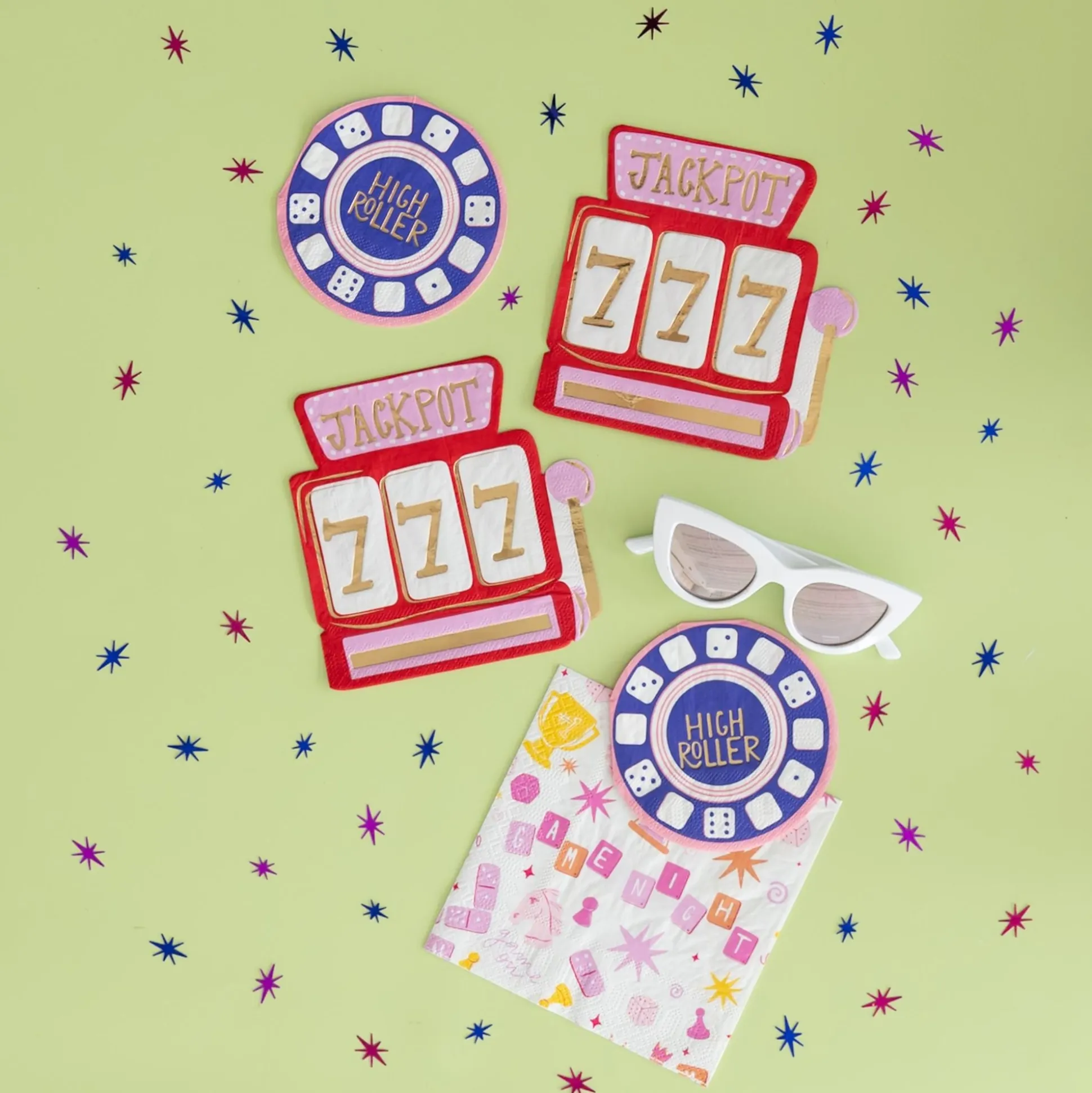 Game Night Jackpot Large Napkins, Set of 16
