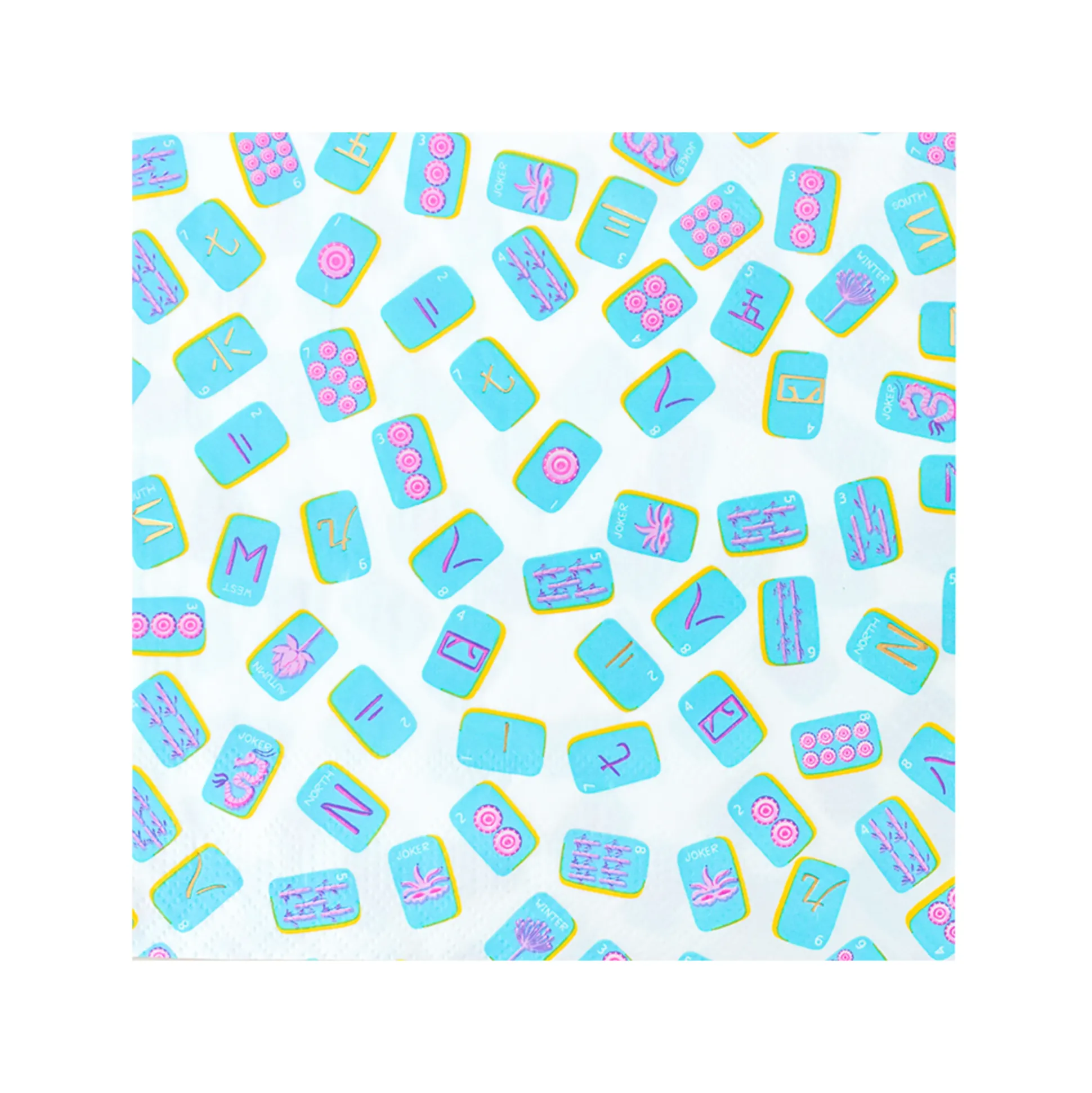 Game Night Mahjong Large Napkins, Set of 16