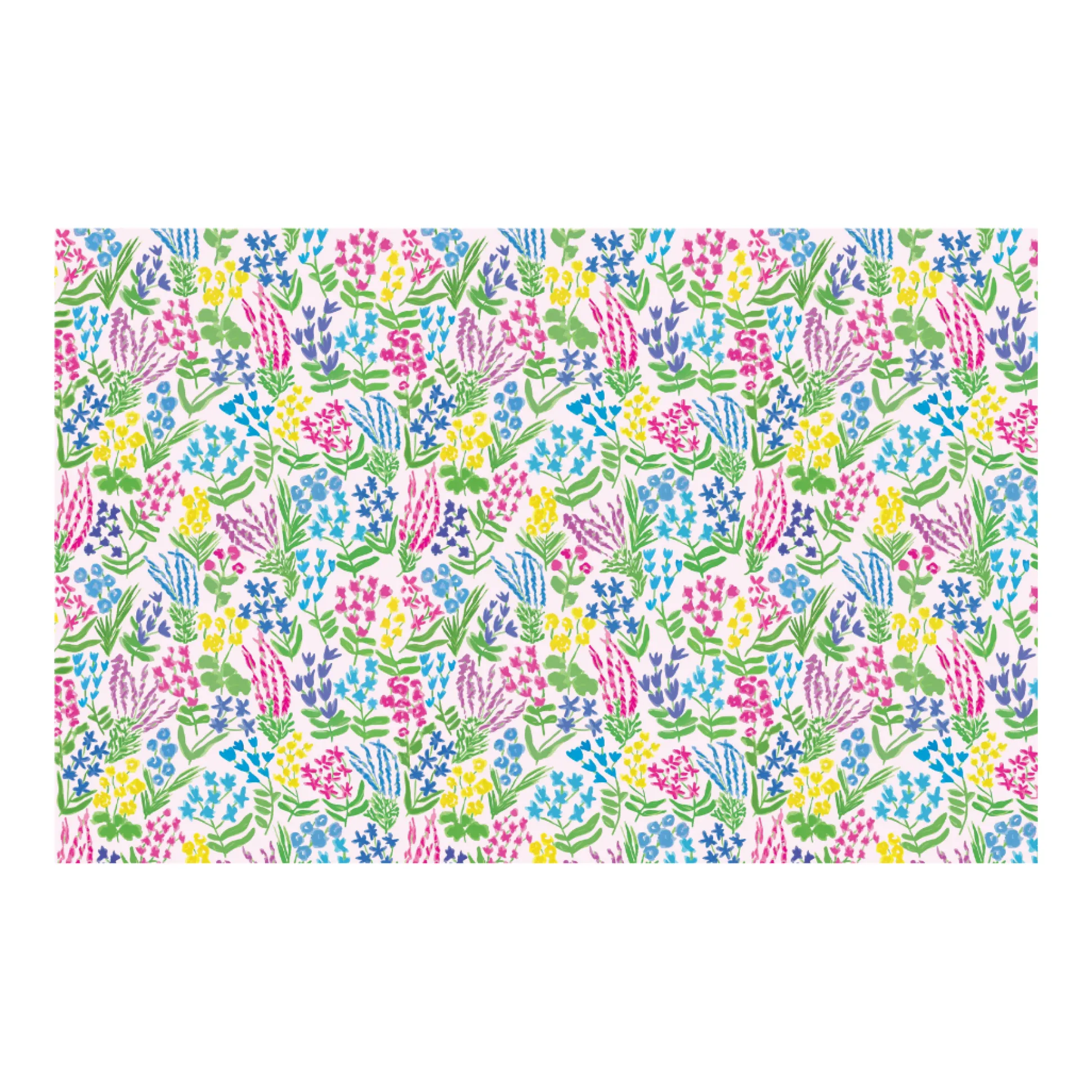 Garden Party Rectangle Paper Placemats, Set of 24