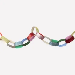 Giant Glitter Paper Chains