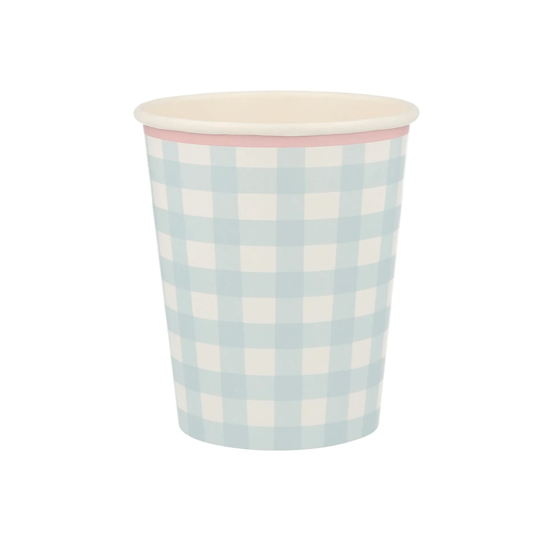 Gingham Cups, Pack of 12