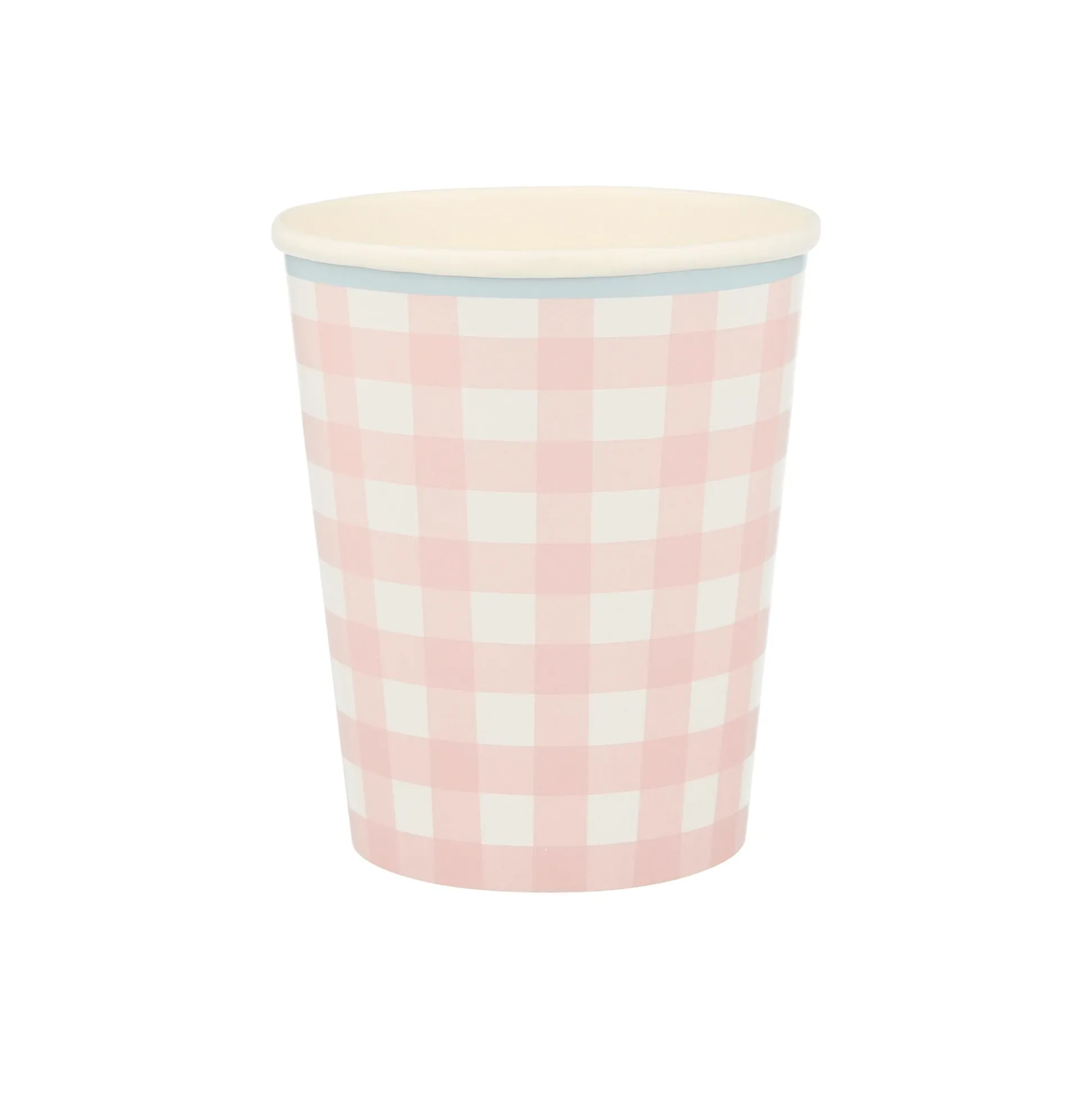 Gingham Cups, Pack of 12