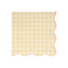Gingham Large Napkins, Assorted Pack of 20