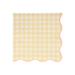 Gingham Large Napkins, Assorted Pack of 20