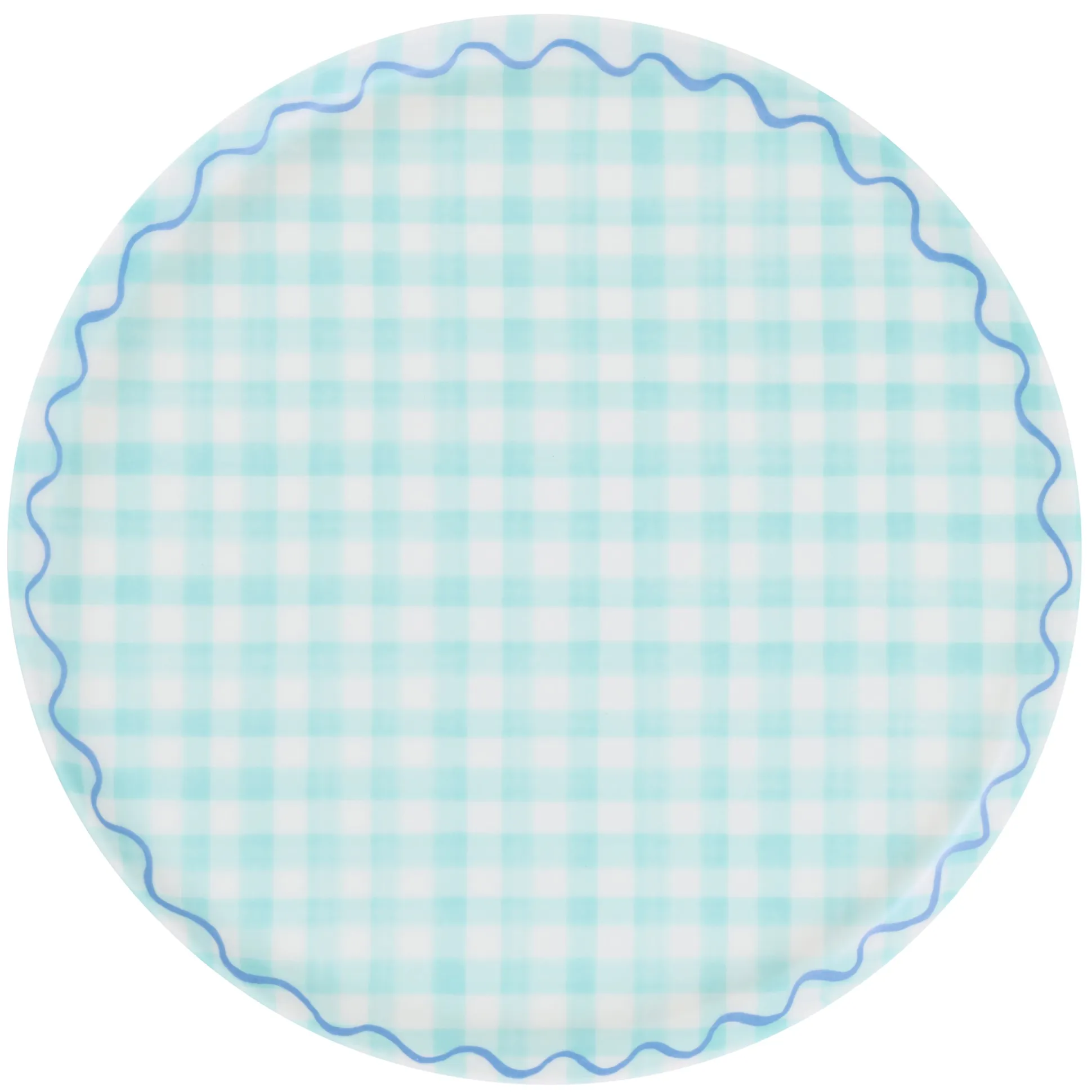 Gingham Reusable Large Plates (x 6)