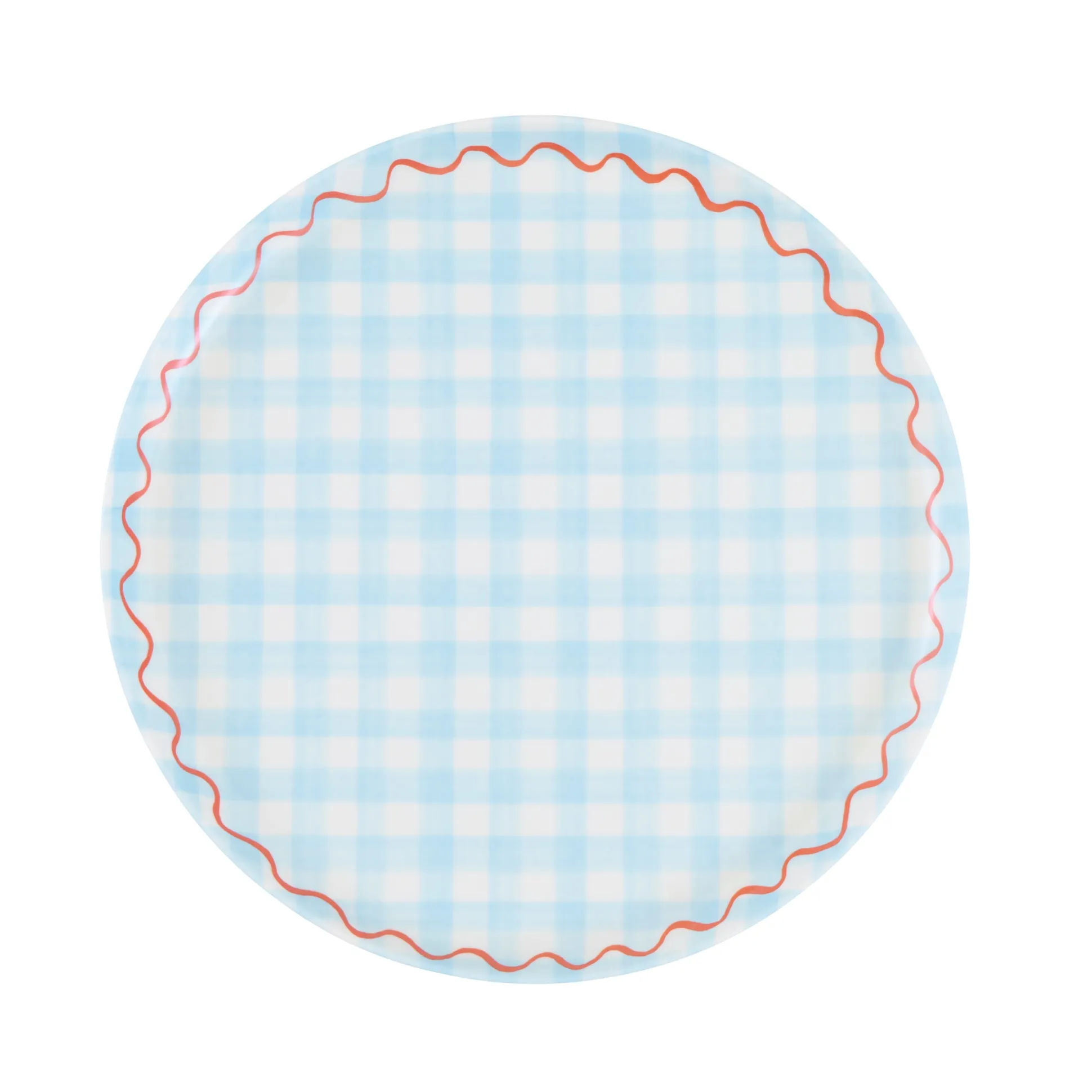 Gingham Reusable Small Plates (x 6)