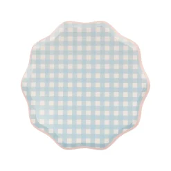 Gingham Side Plates, Assorted Pack of 12