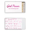 Girl Power Custom Matches, Fuchsia Foil