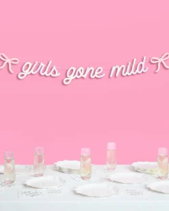 Girls Gone Mild Banner - iridescent foil banner