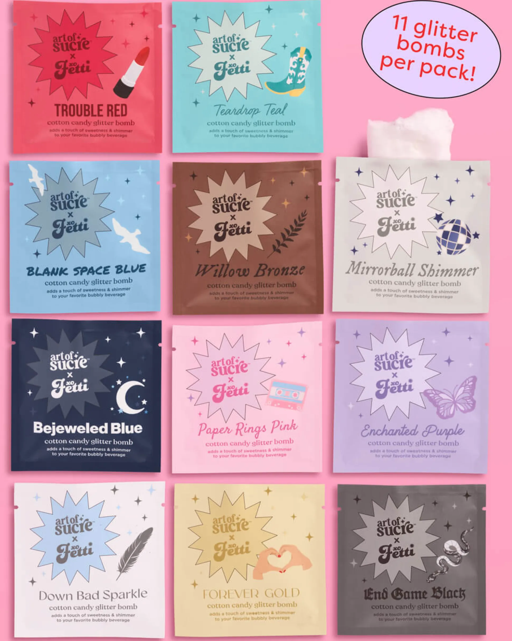 Glitter Bomb Era - 11 cotton candy glitter bombs