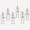 Glitter Jointed Skeleton Decorations (x 6)