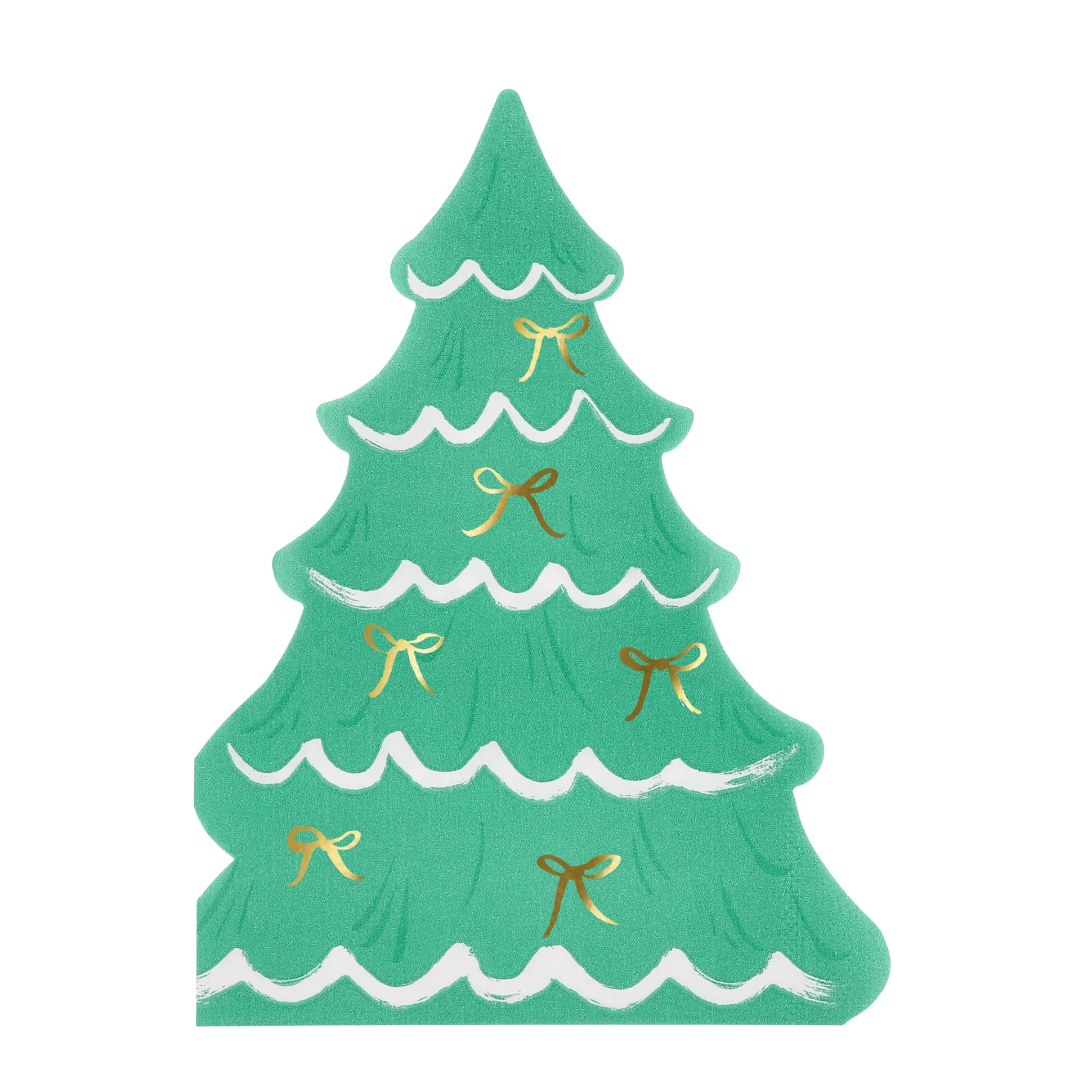 Gold Bow Tree Napkins, Pack of 16