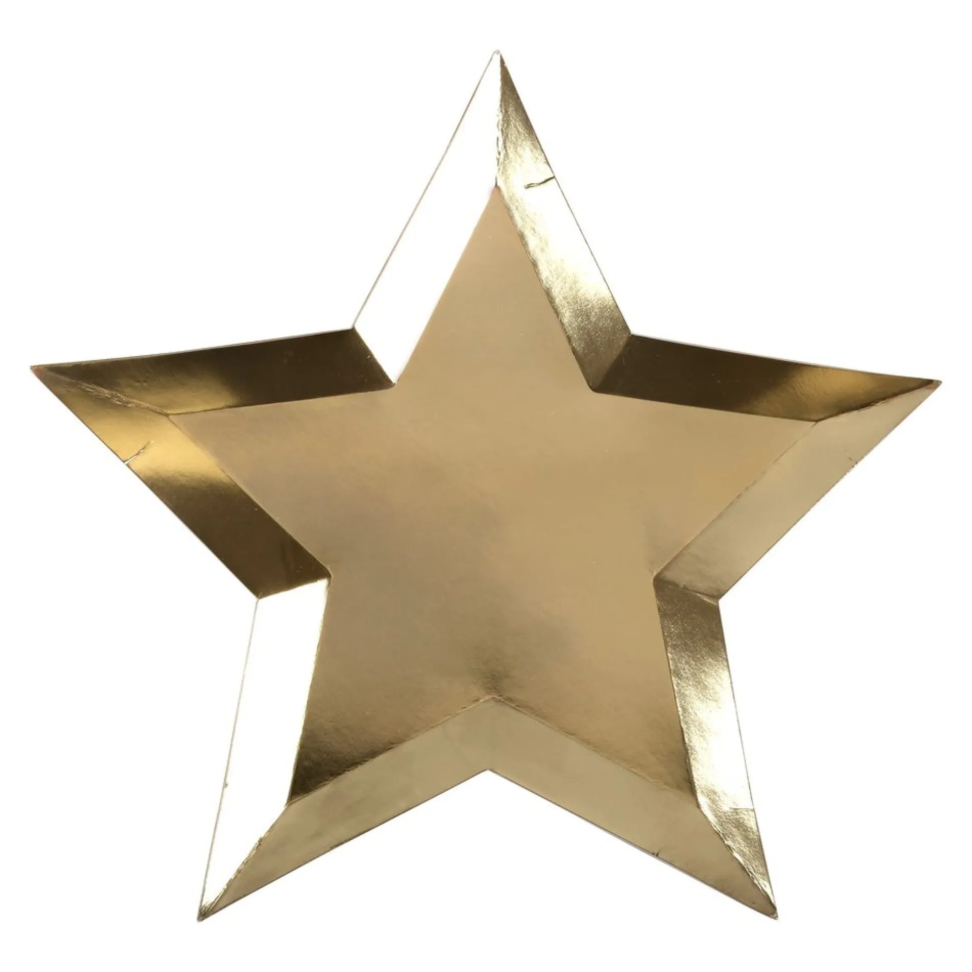 Gold Foil Star Plates