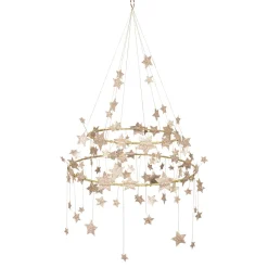 Gold Sparkle Star Chandelier