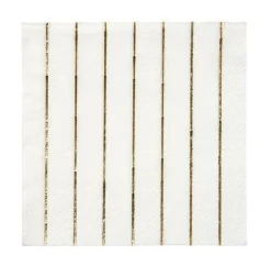 Gold Stripe Large Napkins