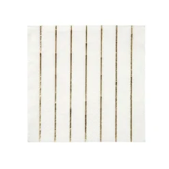 Gold Stripe Small Napkins