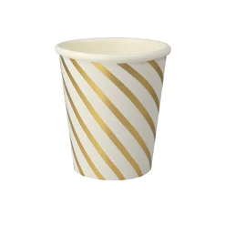 Gold Swirl Cups, Pack of 8