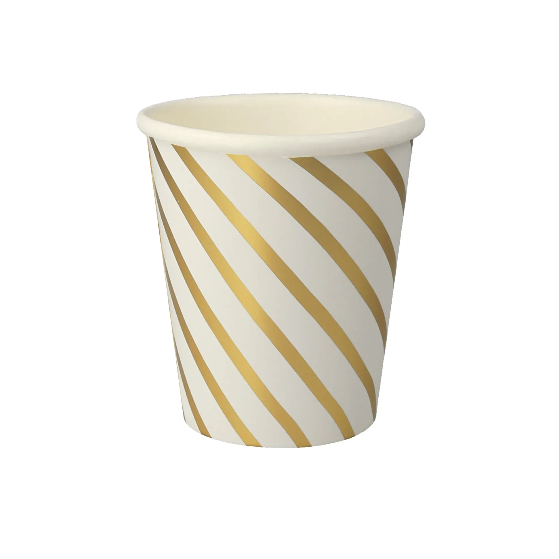 Gold Swirl Cups, Pack of 8