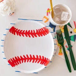Good Sport Small Baseball Plates, Pack of 8