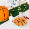 Good Sport Small Basketball Plates, Pack of 8