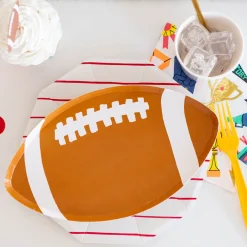 Good Sport Small Football Plates, Pack of 8