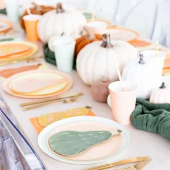 Gourd Dessert Plates, Set of 8