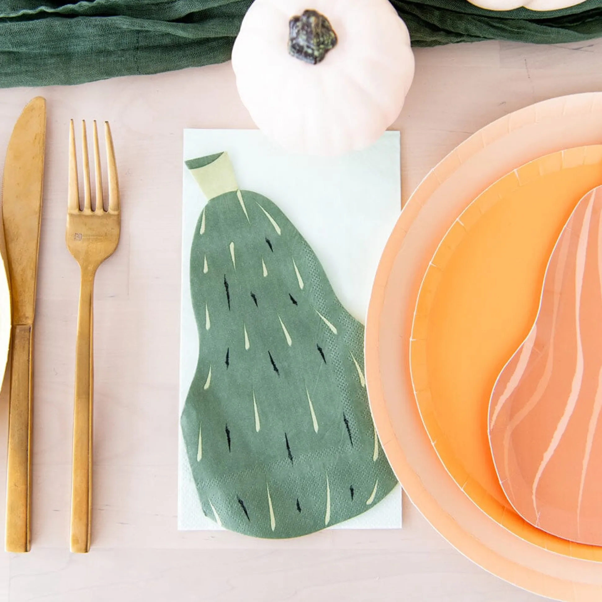 Gourd Large Napkins, Set of 16