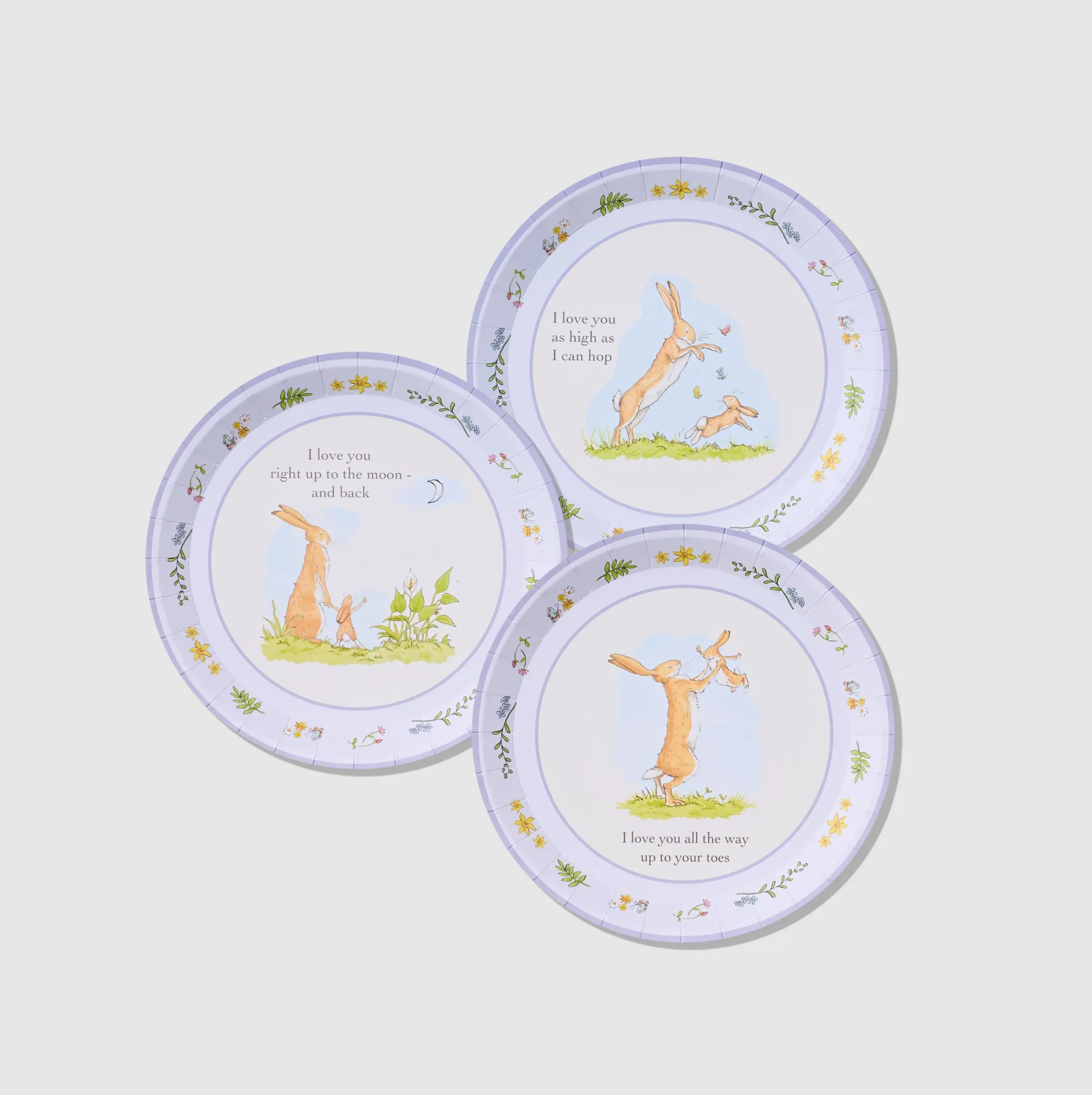 Guess How Much I Love You Blue Small Plates, Set of 10