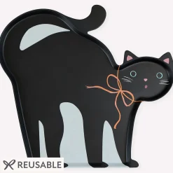 Halloween Cat Reusable Platter