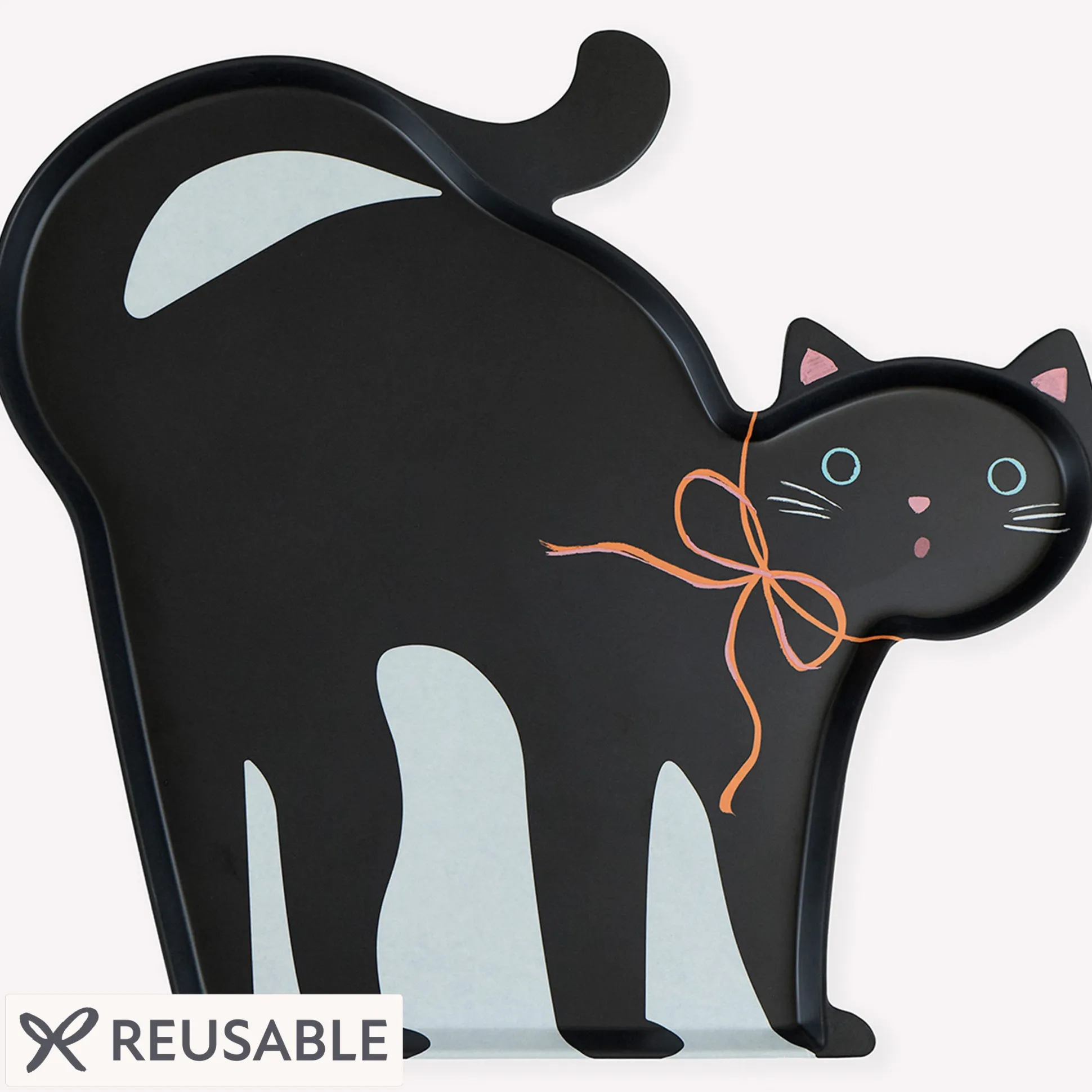 Halloween Cat Reusable Platter