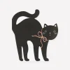 Halloween Cat Shaped Napkins (x 16)