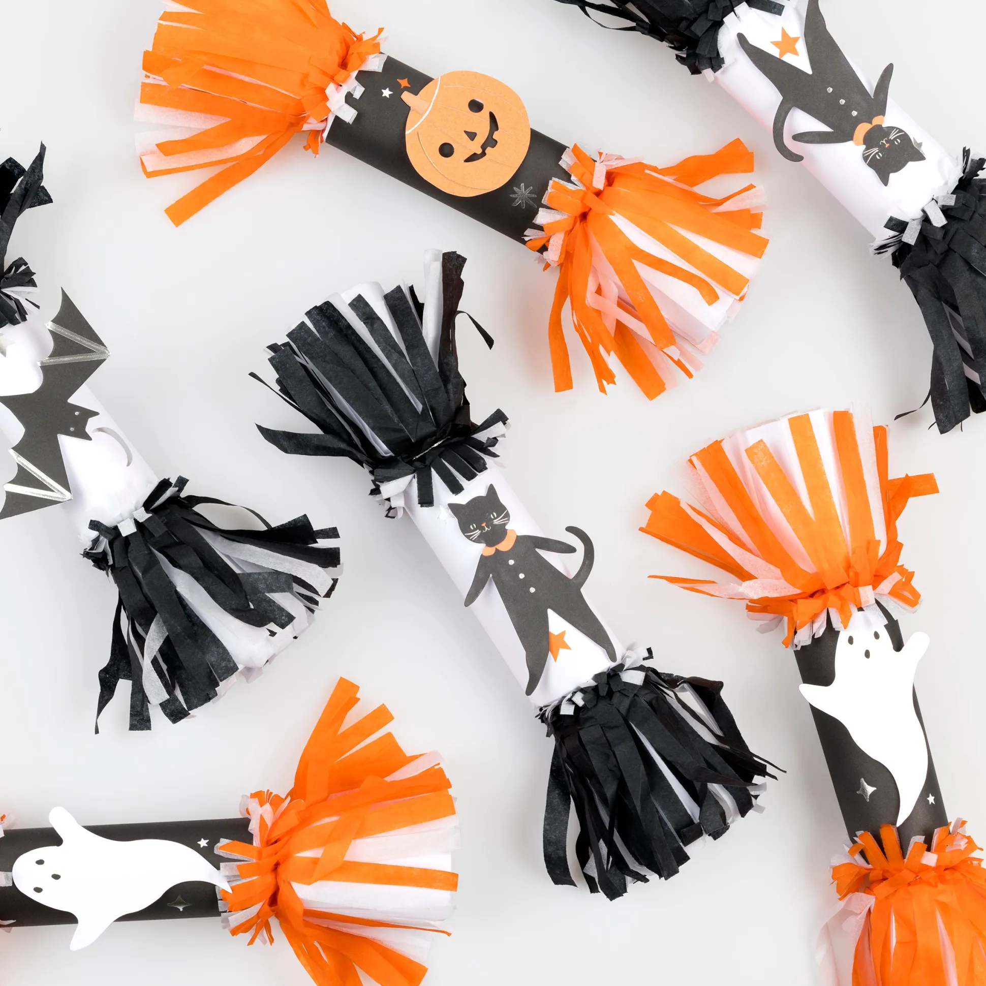 Halloween Fringe Crackers, Pack of 6