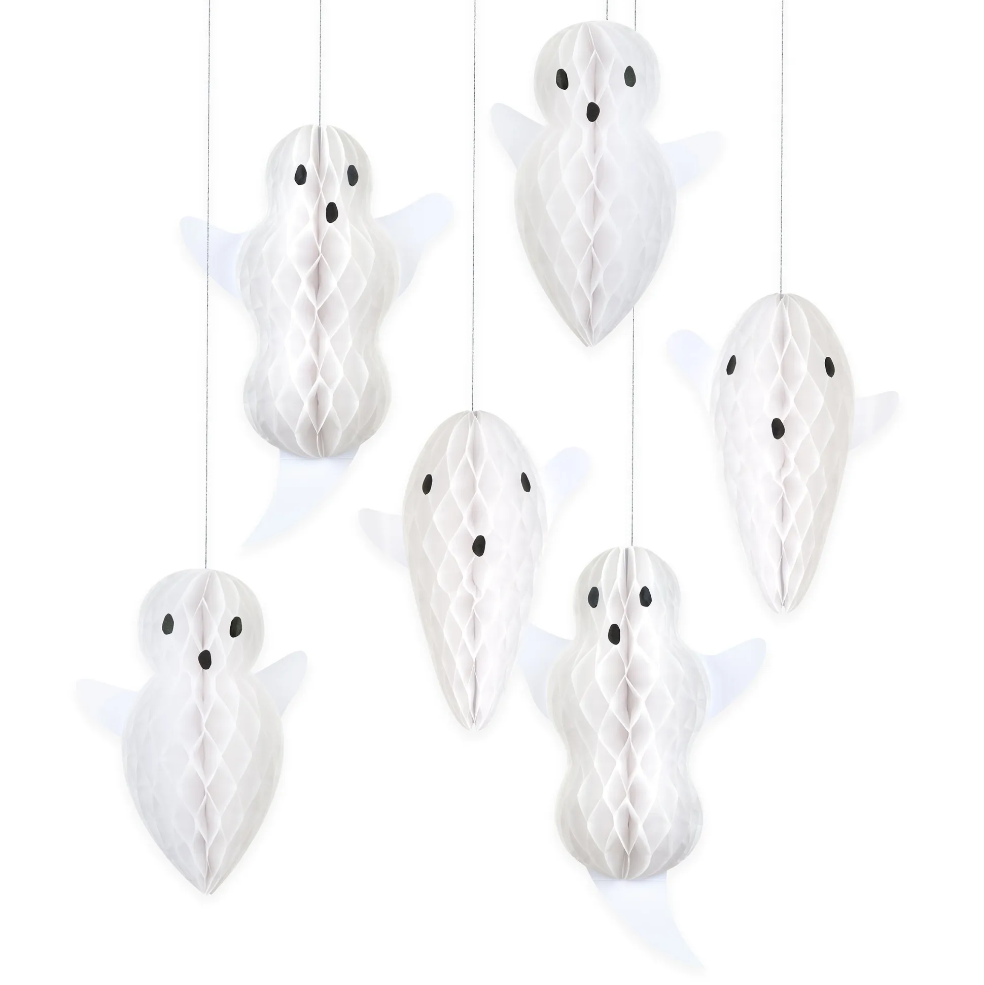 Hanging Ghost Decorations (x 6)