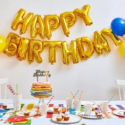 Happy Birthday Balloon Banner