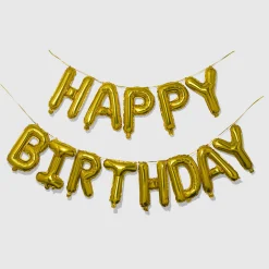 Happy Birthday Balloon Banner