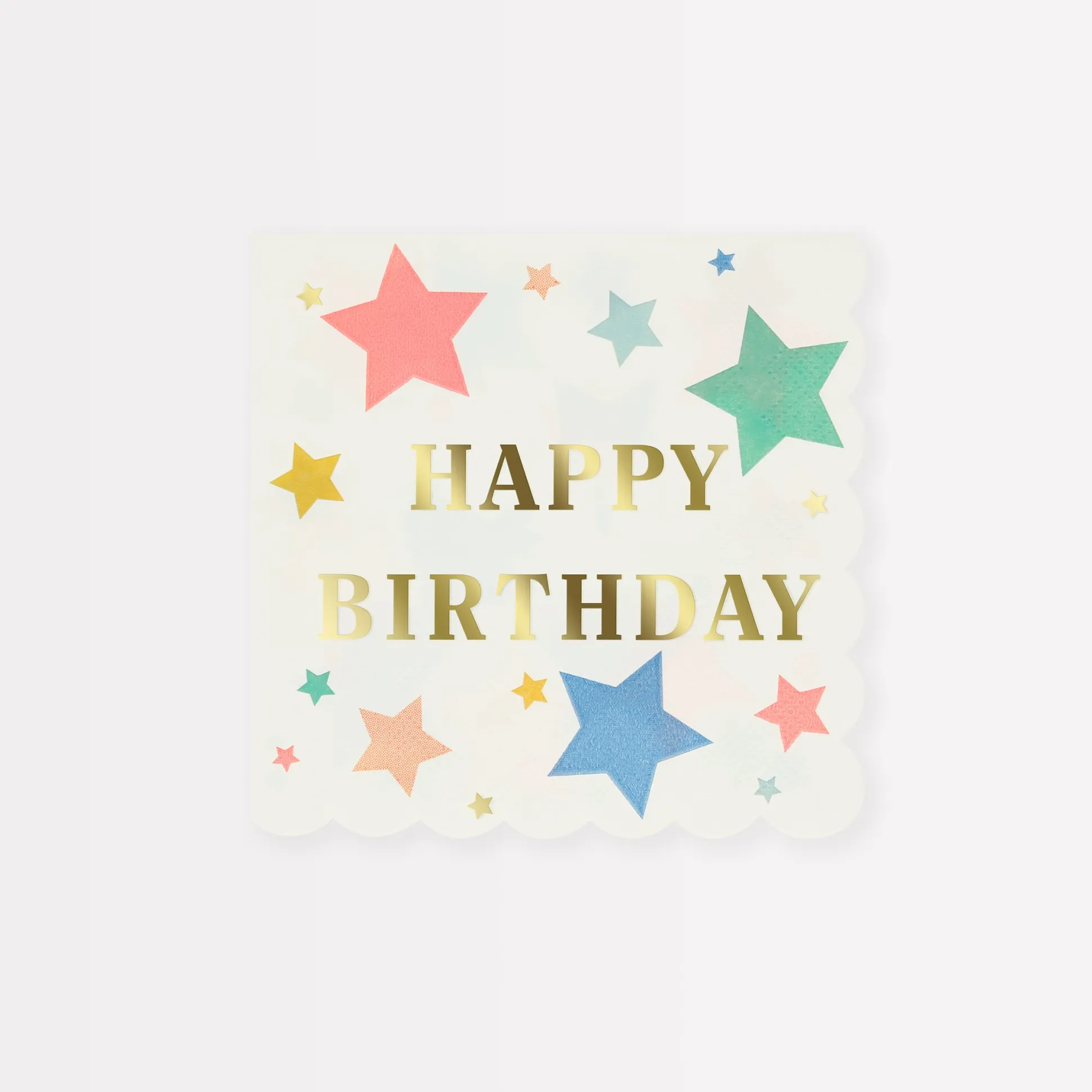 Happy Birthday Stars Small Napkins, Pack of 16