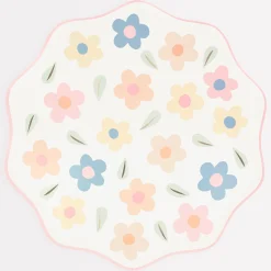 Happy Flowers Dinner Plates, Pack of 8