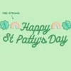 Happy St. Patty's Day Banner - 3D glitter banner