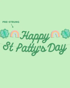 Happy St. Patty's Day Banner - 3D glitter banner