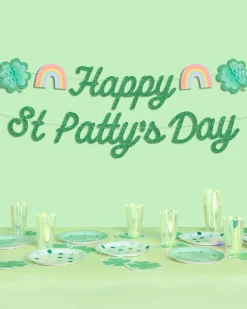 Happy St. Patty's Day Banner - 3D glitter banner