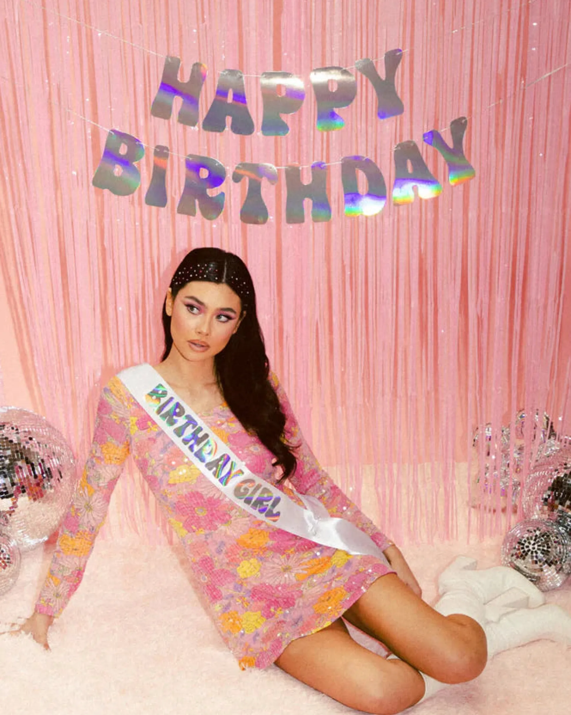 HBD Banner - Iridescent Foil Banner
